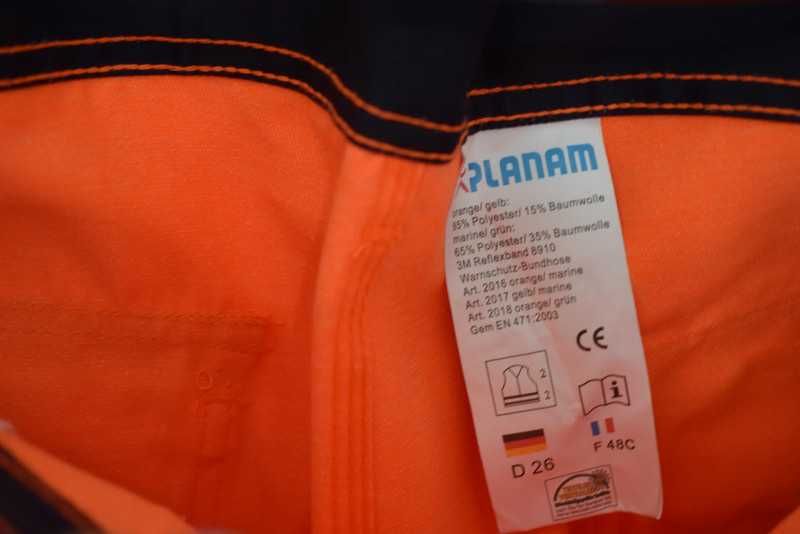 Planam 3M spodnie robocze ostrzegawcze nowe XL