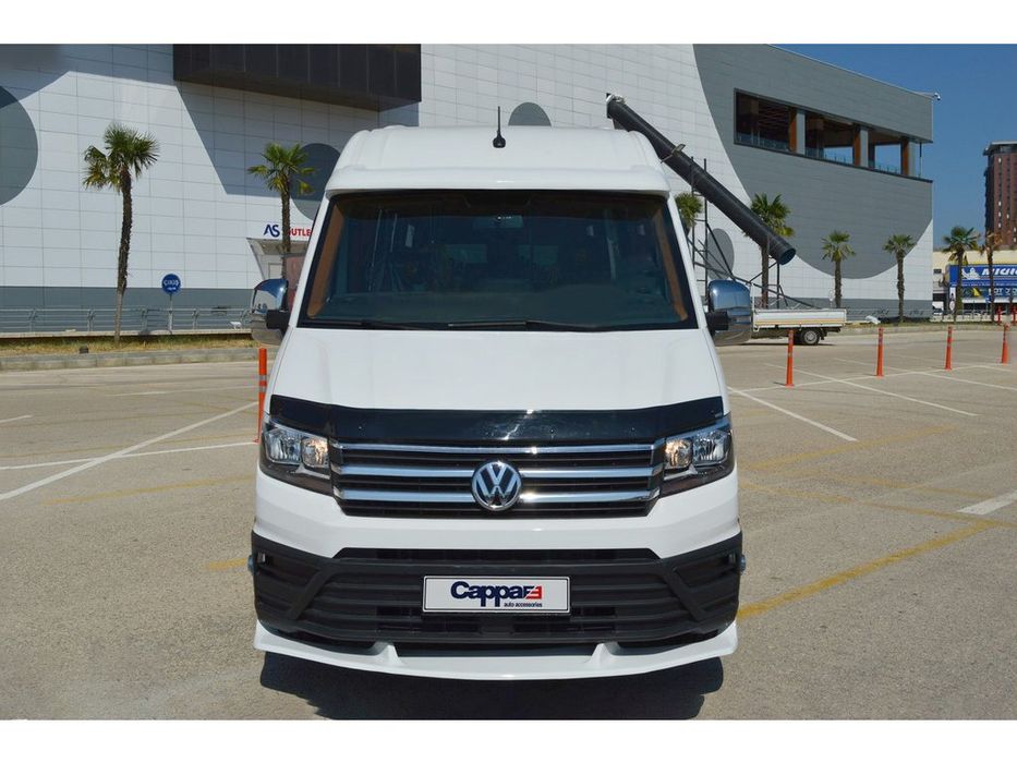 Volkswagen Crafter 2018+, MAN TGE Дефлектор капота (мухобойка) EuroCap