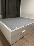 Cama casal ikea com colchão 140x200 cm