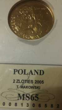 2 złote 2005 Makowski MS 65