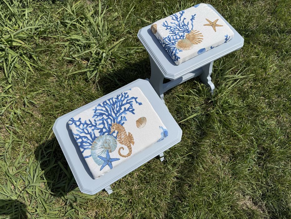 Bancos de apoio e decoracão