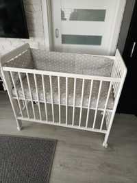 Łóżeczko niemowlęce z materacem 100x50
