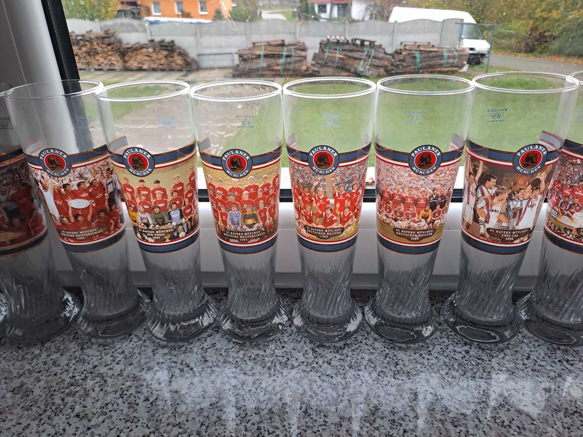 Paulaner Bayern Munchen szklanki 0,5 - prawie komplet 25 szt