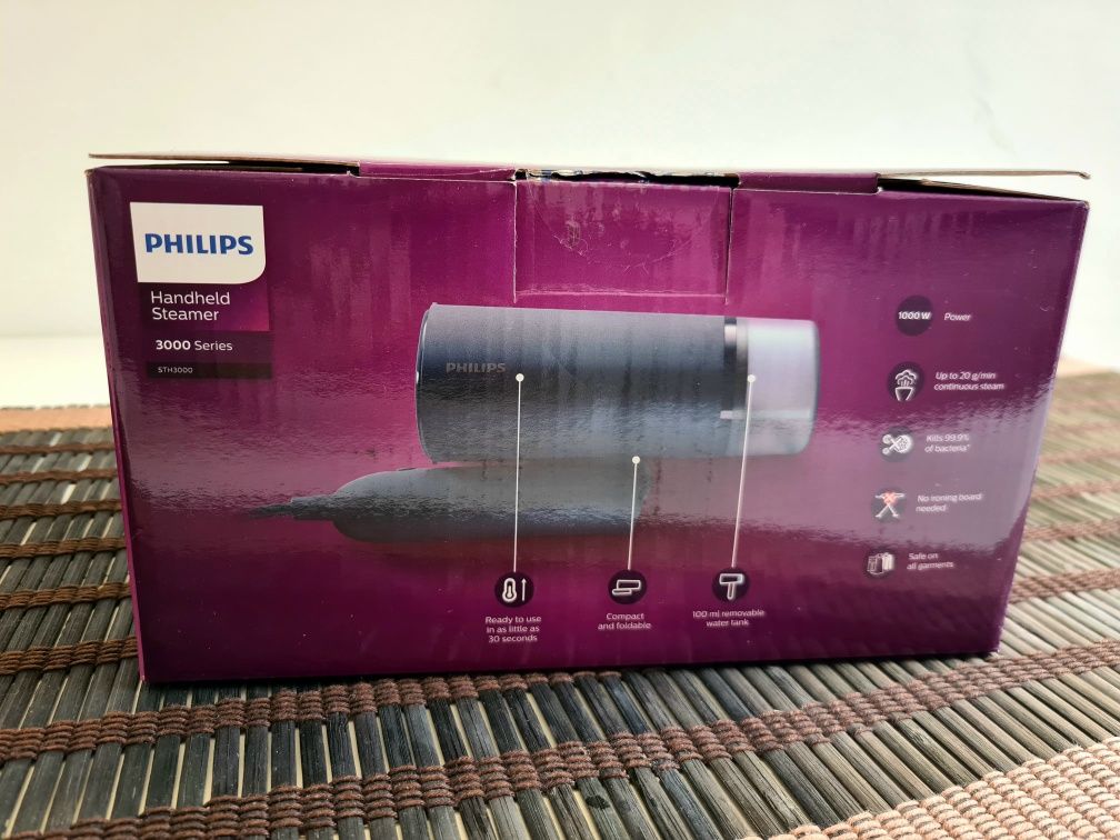 Máquina de engomar a vapor Philips.
