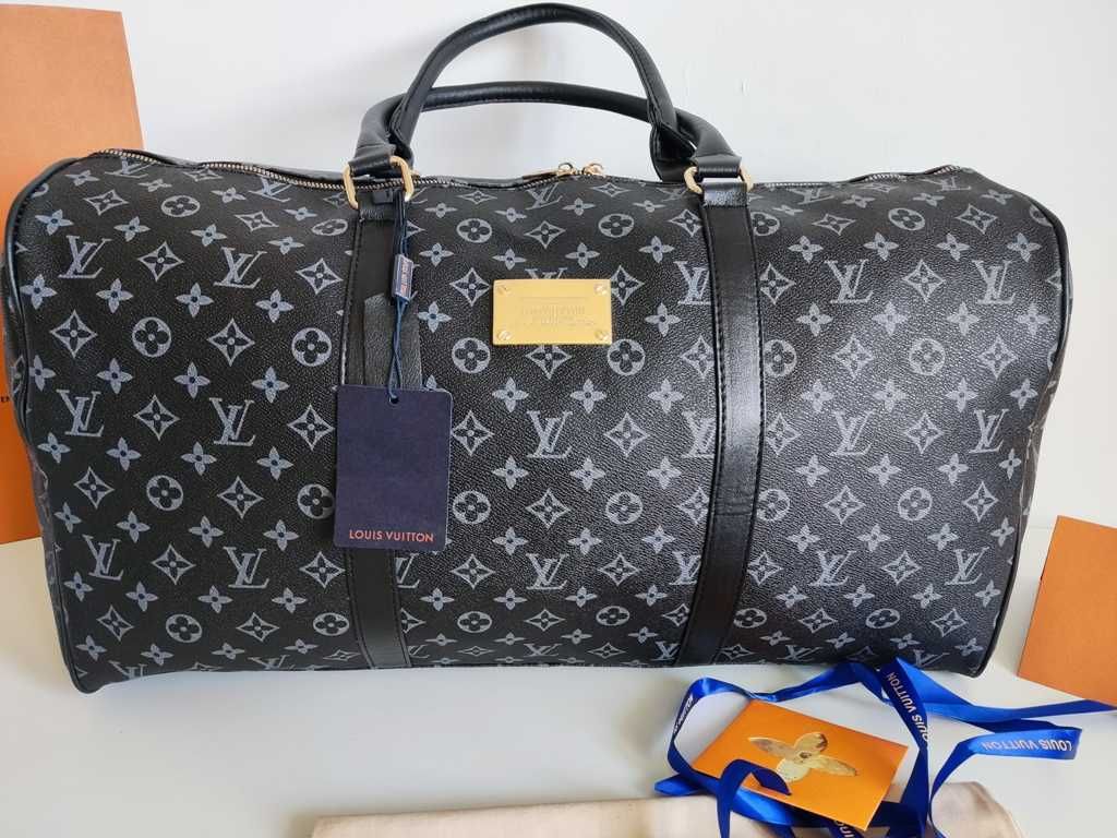 Nowa Torba podróżna Louis Vuitton, na siłownię, weekendowa, skóra 83-2