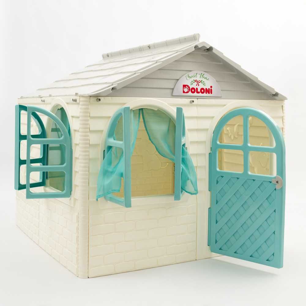 Детский игровой пластиковый домик со шторками Doloni (средний) 02550/3