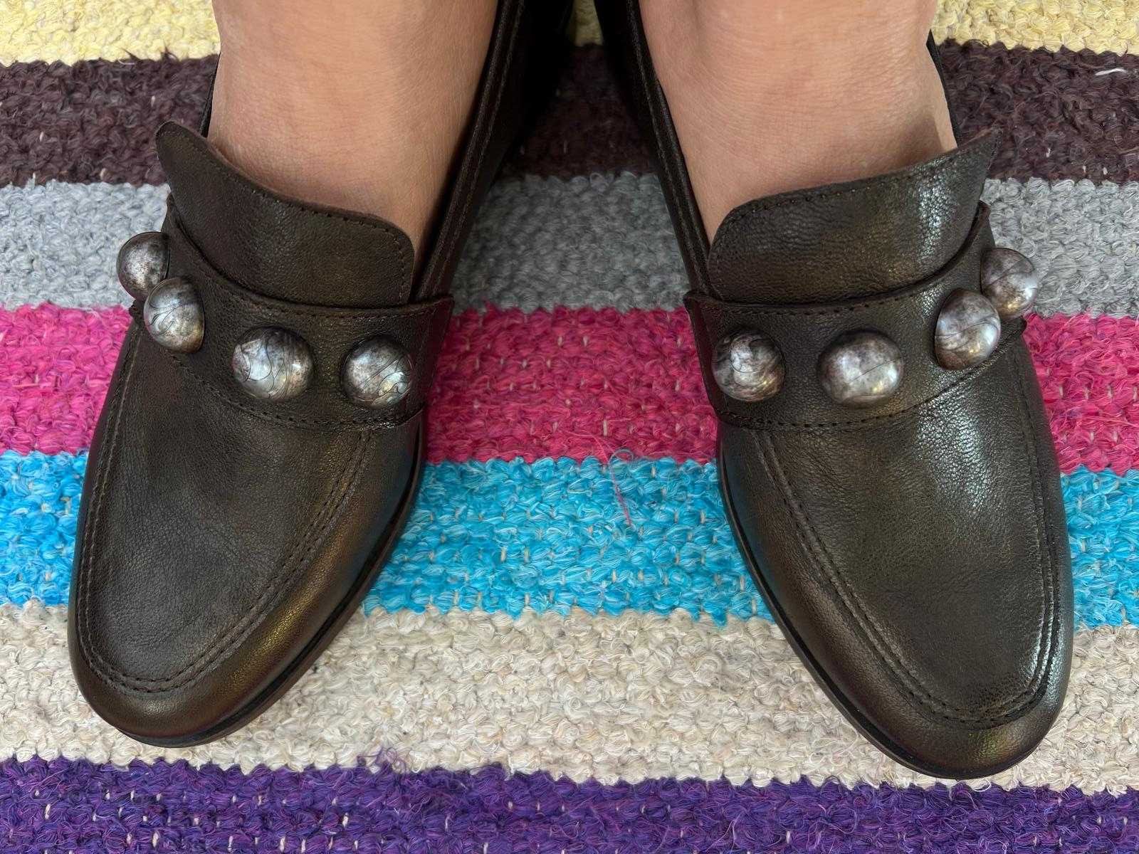 Loafers em pele castanho bronze Jandaia