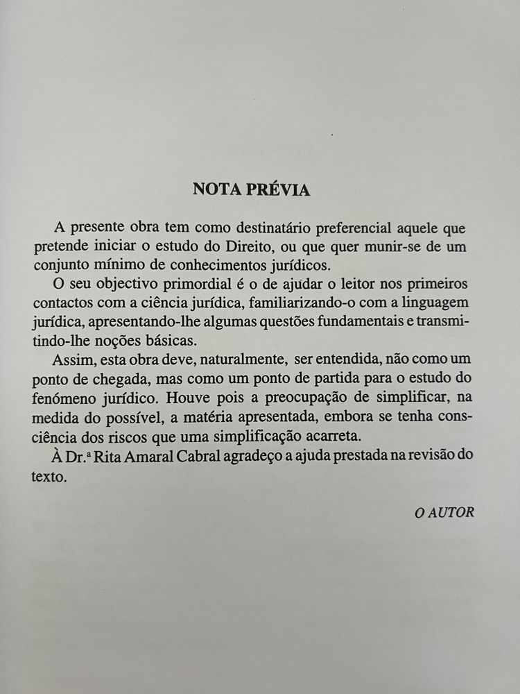 Noções Elementares de Direito - de Pedro Eiró