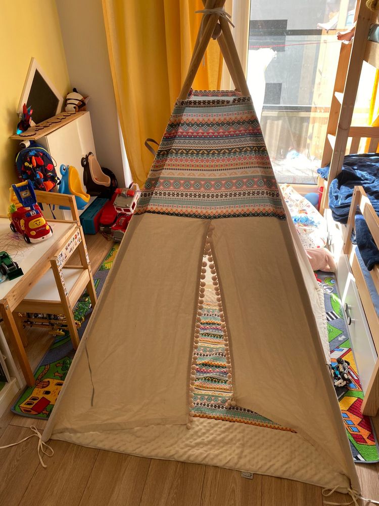 Tipi dla dzieci 1,1 x 1,1 indiańska przygoda