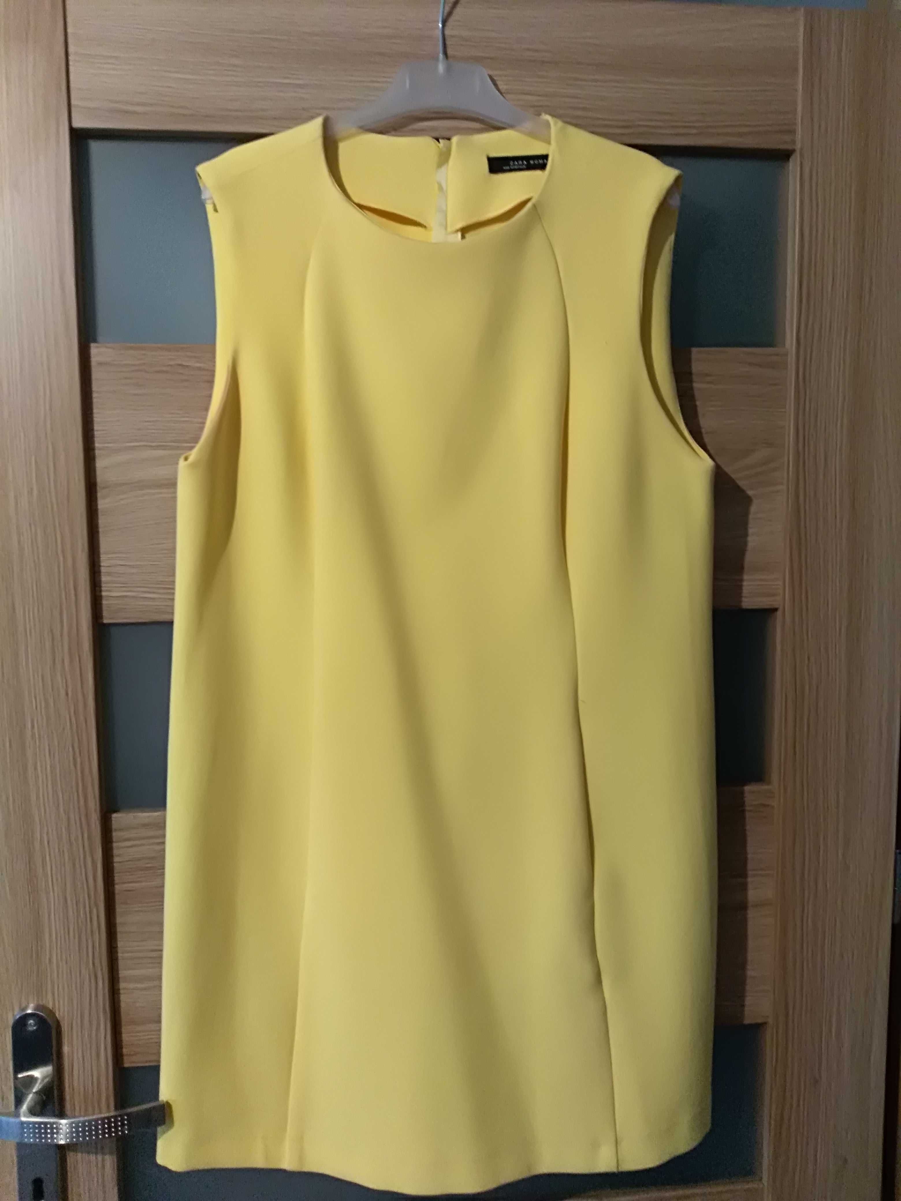 Sukienka żółta zara