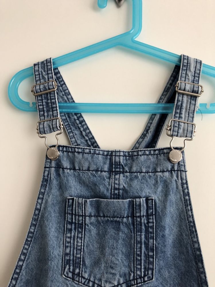 Ogrodniczki koronka szorty 158 spodenki 12-13 denim Primark