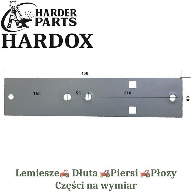 Płoza Pottinger HARDOX 90295.0250S części do pługa 2Xlepsze niż Borowe