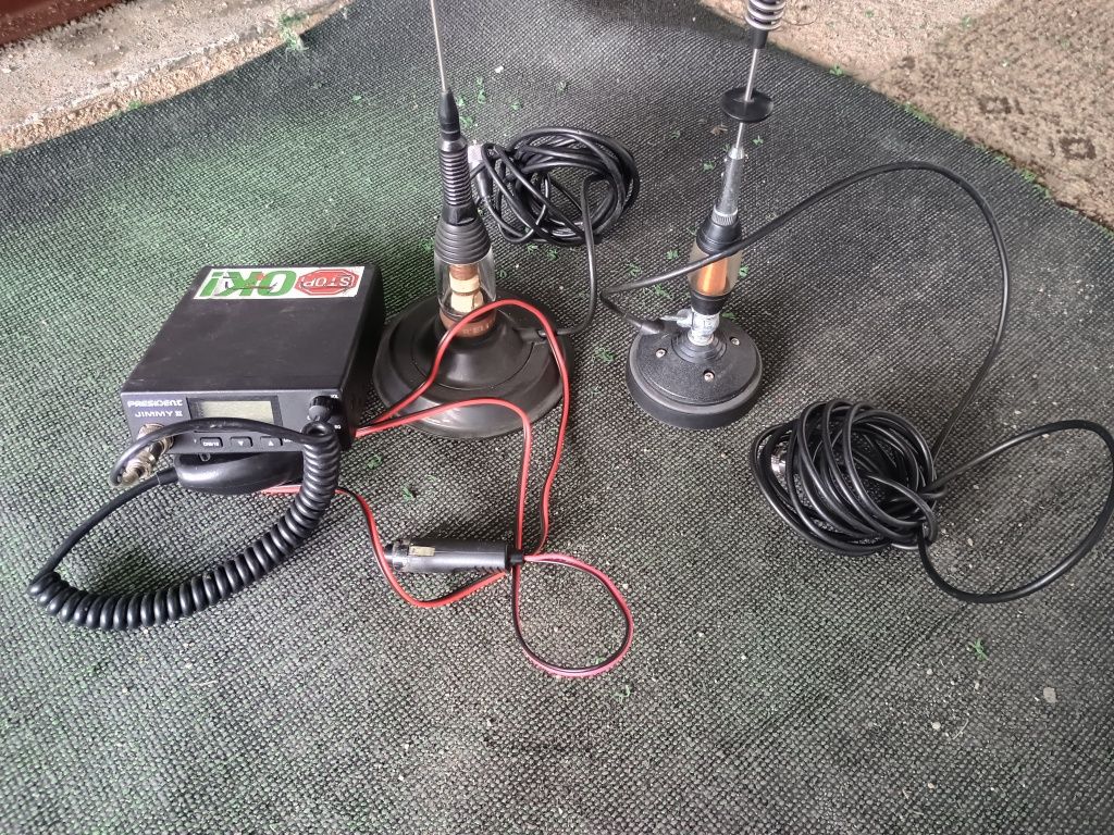 Radio CB  President Jimmy 2 plus dwie anteny magnesowe 150 i 80 cm.