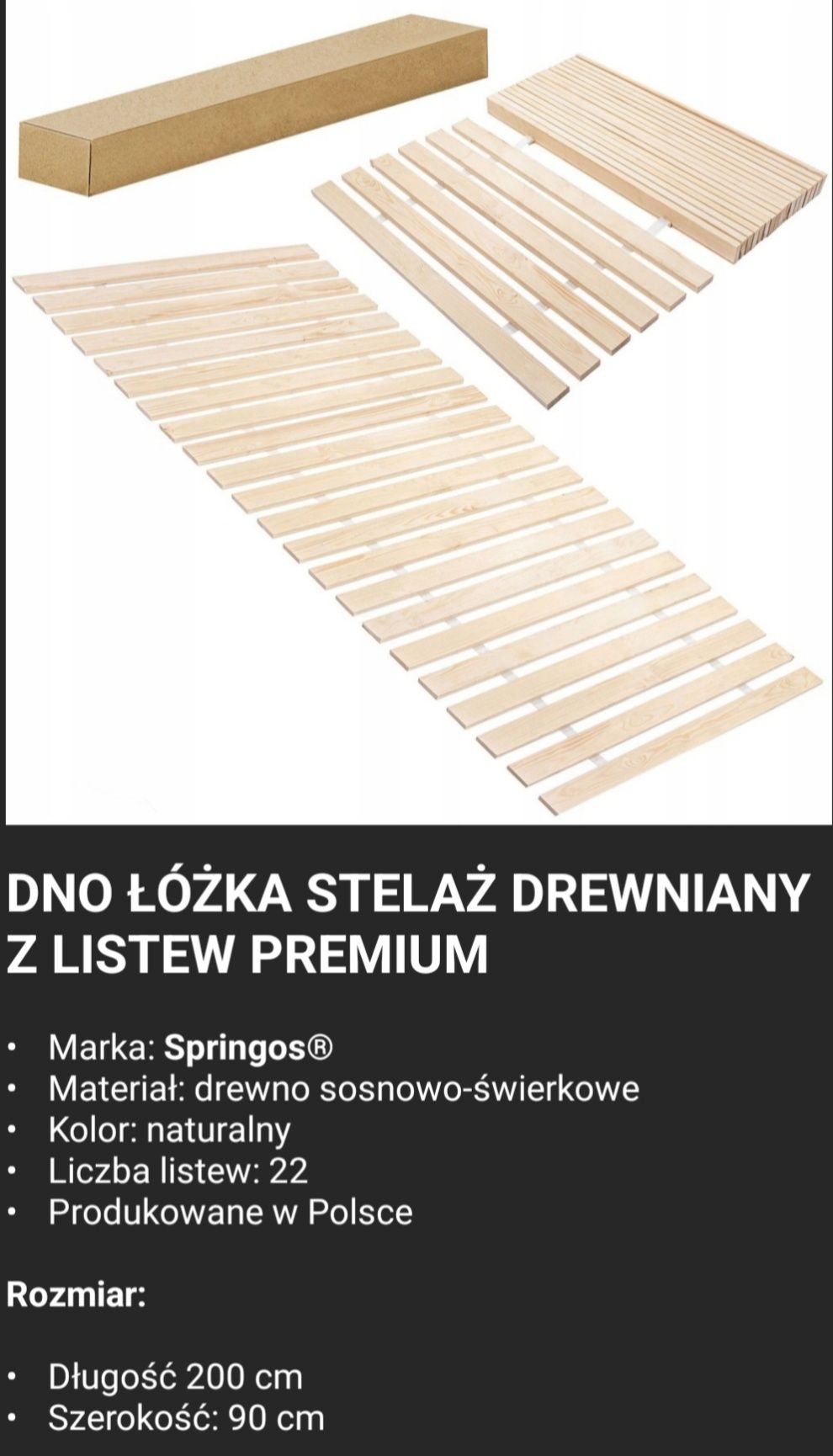 Stelaż do łóżka.