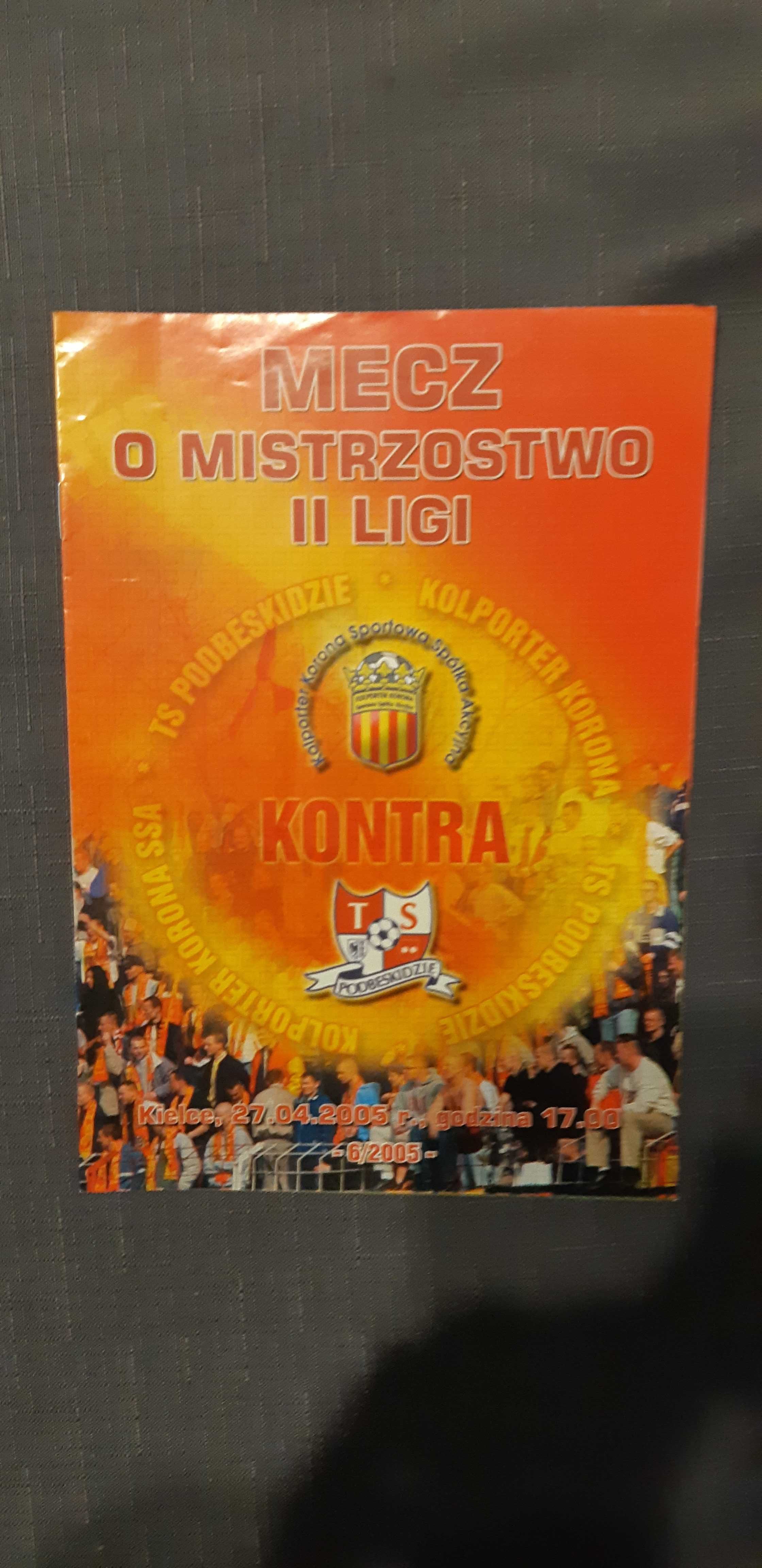 program Korona Kielce -TS Podbeskidzie 27.04.2005