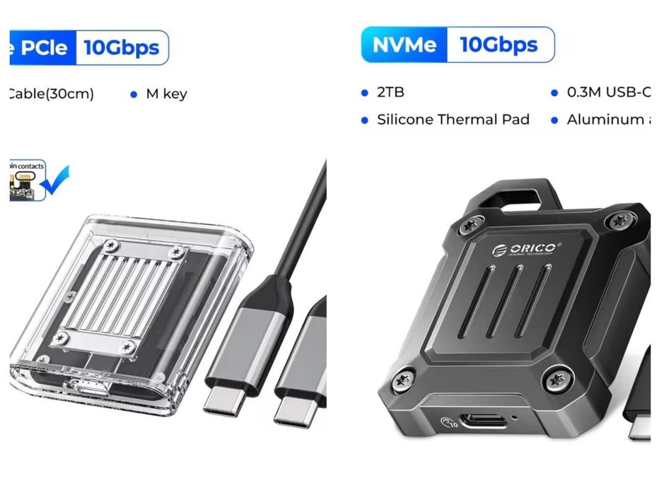 Nvme  Orico 2230, якісний, зовнішній адаптер для ssd