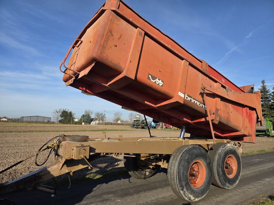 Przyczepa budowlana skorupowa lambert 12, 14 ton brimont