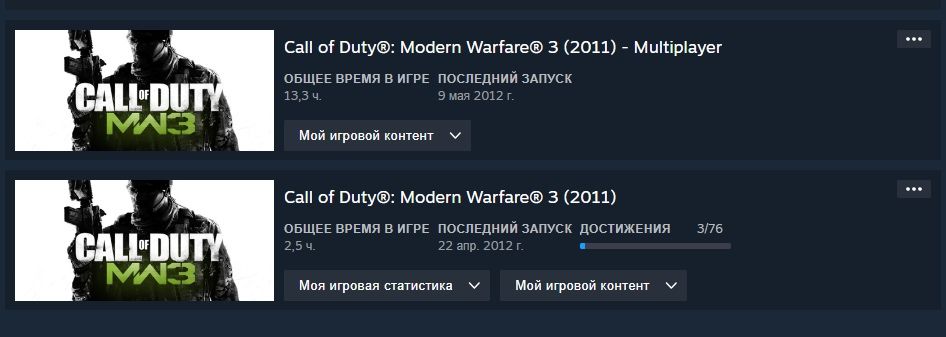 Акаунт з іграми call of duty