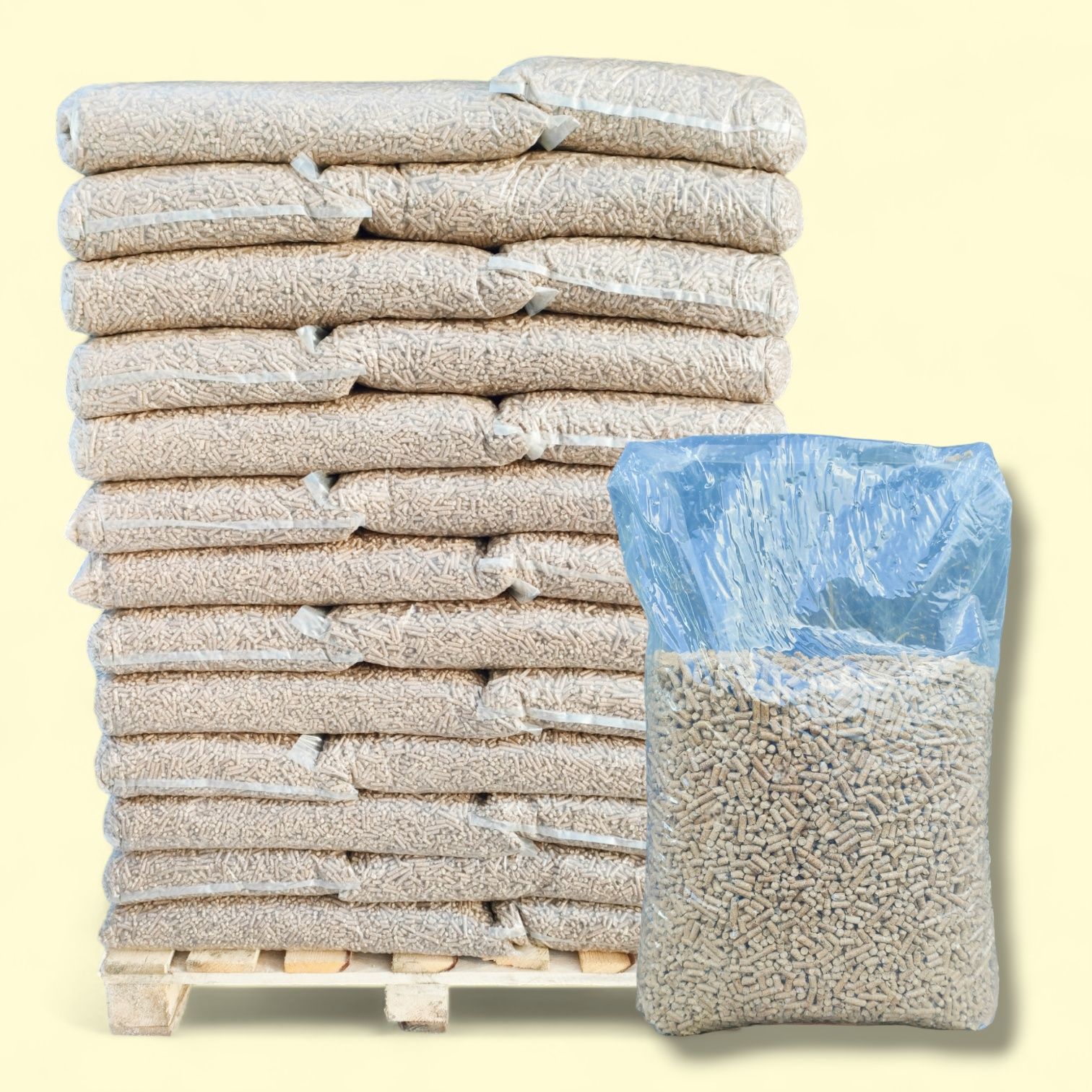 Pellet drzewny Sosnowo-Świerkowy 18.3MJ/kg  15kg 6mm Atest FSC Pelet