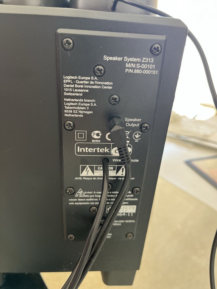 Colunas Logitech Z313