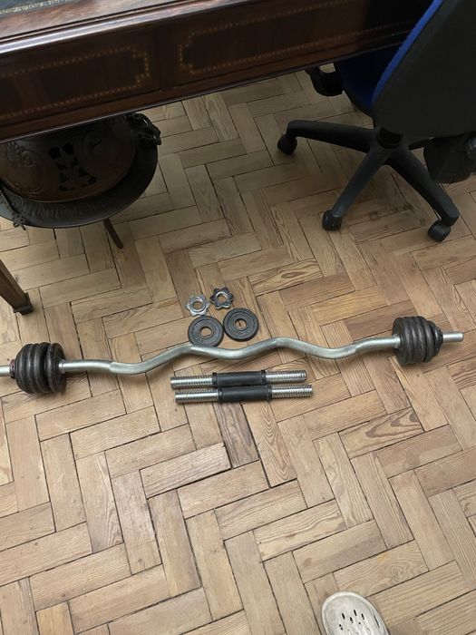 Conjunto de pesos / barra S / halteres