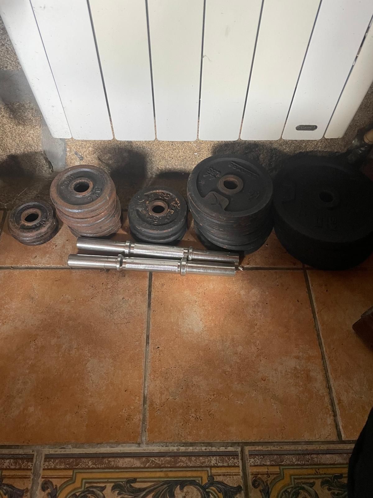 Banco de Musculação discos e acessórios