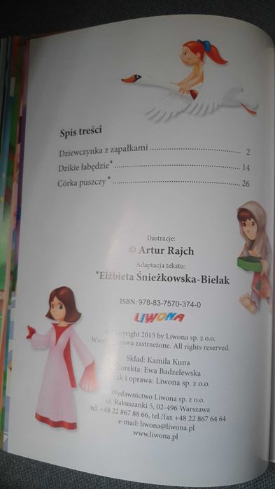 Baśnie rosyjskie Dzikie łabędzie Córka puszczy il. Artur Rajch