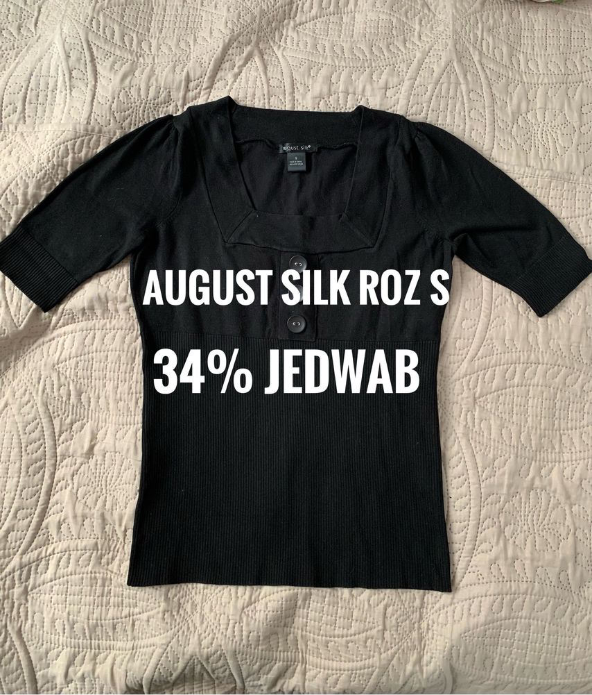 Jedwabna bluzka damska August Silk roz S