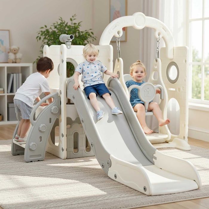 Nowa zjeżdżalnia / plac zabaw / huśtawka / 5w1 / dla dzieci / W60!