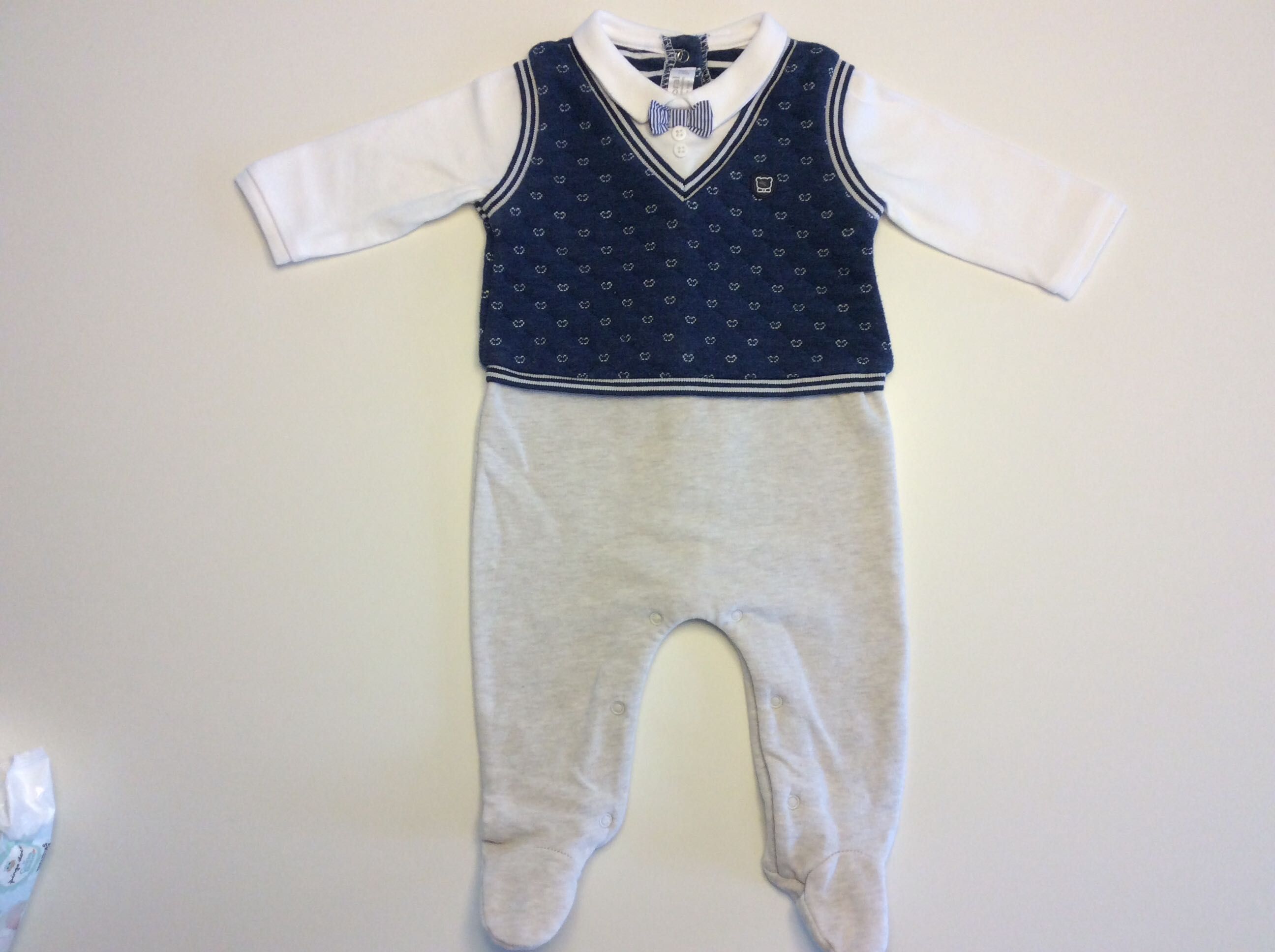 Babygrow cardado Mayoral menino 2/4 meses