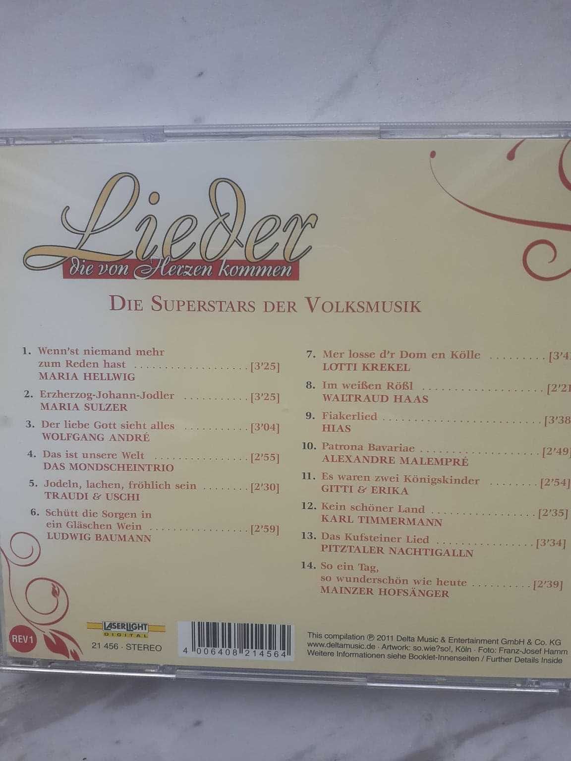 Die Superstars der Volksmusik "Lieder die von Herzen kommen" 2 CD box