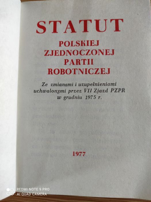 Statut PZPR z 1977 roku
