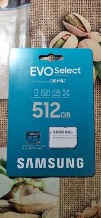 Карта пам'яті Samsung 512 GB microSDXC EVO Select + Adapter MB-ME512KA
