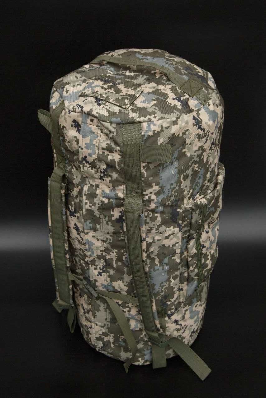 Військовий баул сумка рюкзак тактичний на 110 літрів піксель