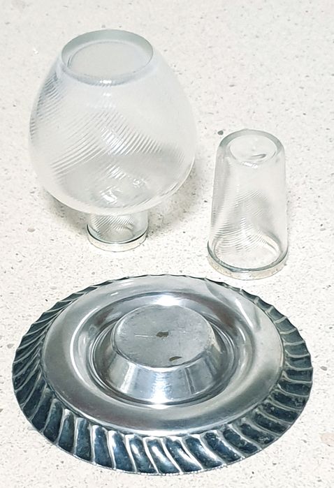 Rara, pequena antiga garrafa de mesa de cabeceira WMF para medicina