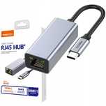 Adapter Przejściówka Hub Usb-C Do Karta Sieciowa Rj 45 100Mb Gigabit