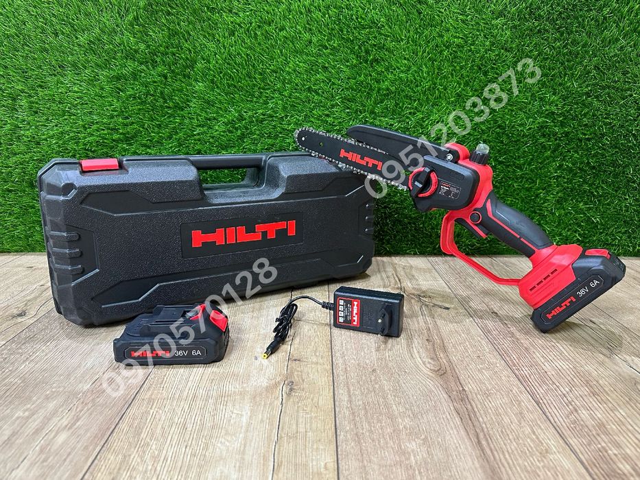 Аккумуляторная мини цепная пила HILTI BCS36H 36V 6A веткорез кусторез