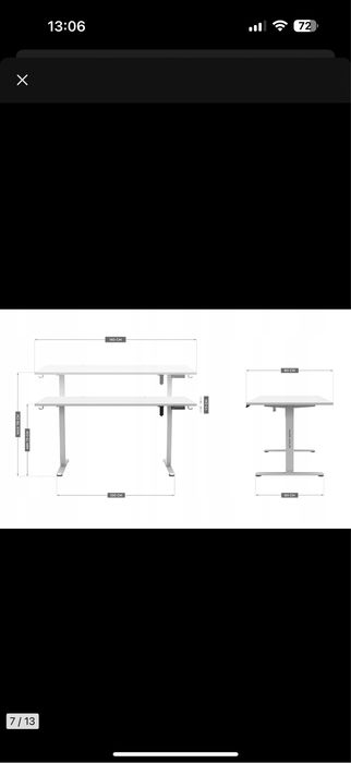 Mark Adler Biurko ELEKTRYCZNE regulowane 160 x 80 cm LEADER 7.6 White