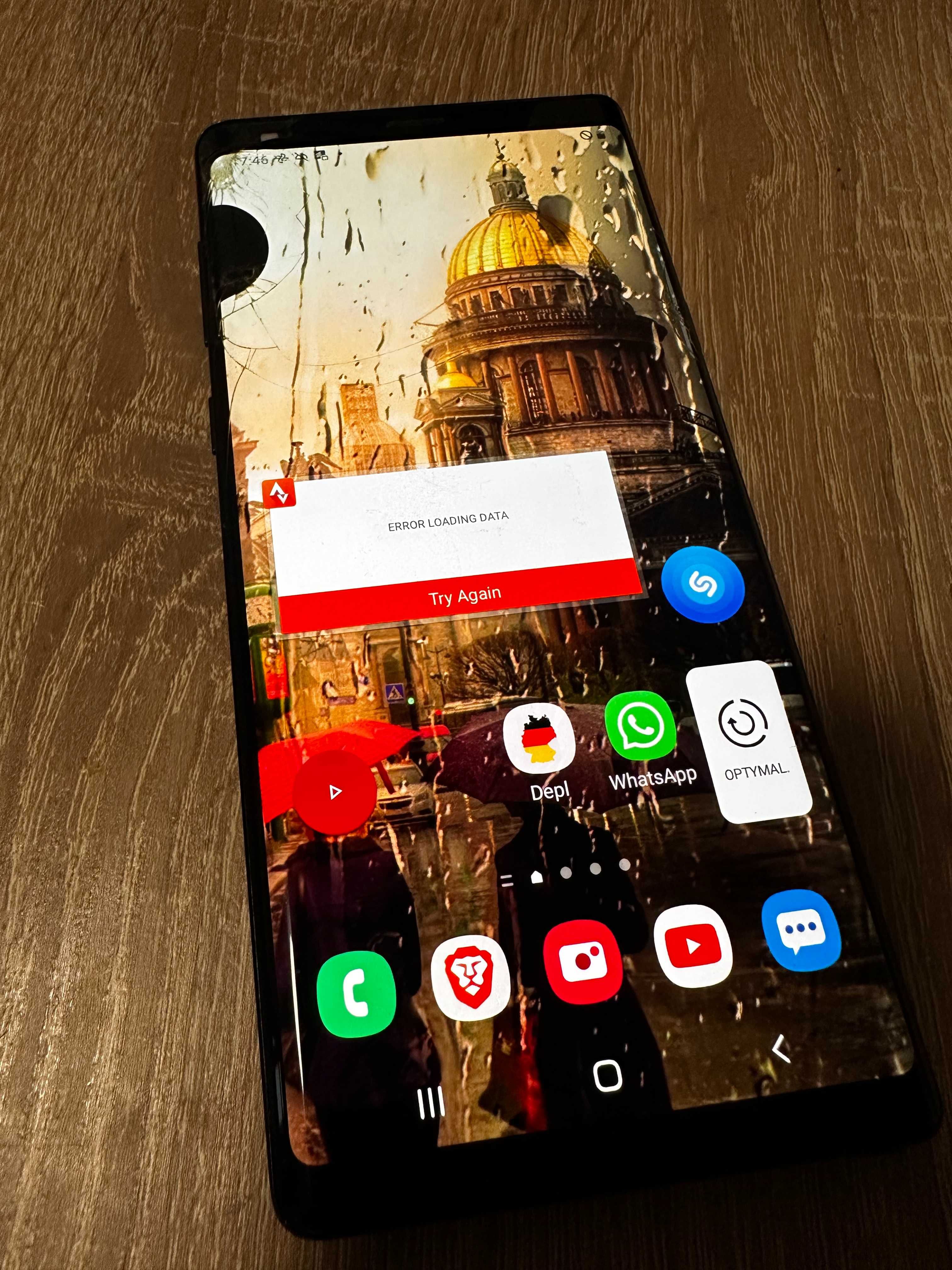Samsung Note 9 128GB uszkodzony