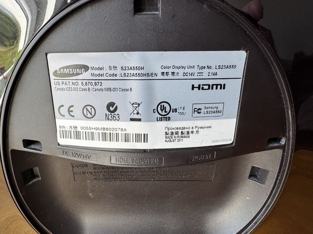 Monitor Samsung S23A550H