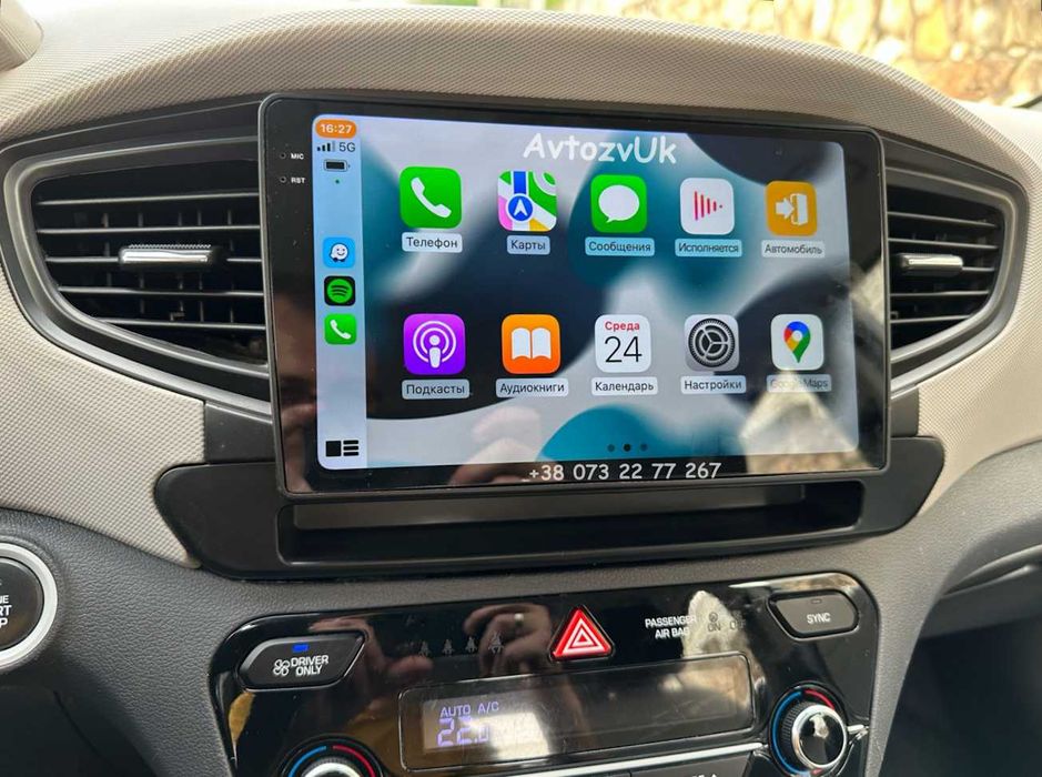 Магнитола ACCENT Hyundai VENUE GETZ SOLARIS IONIQ CarPlay Android 14