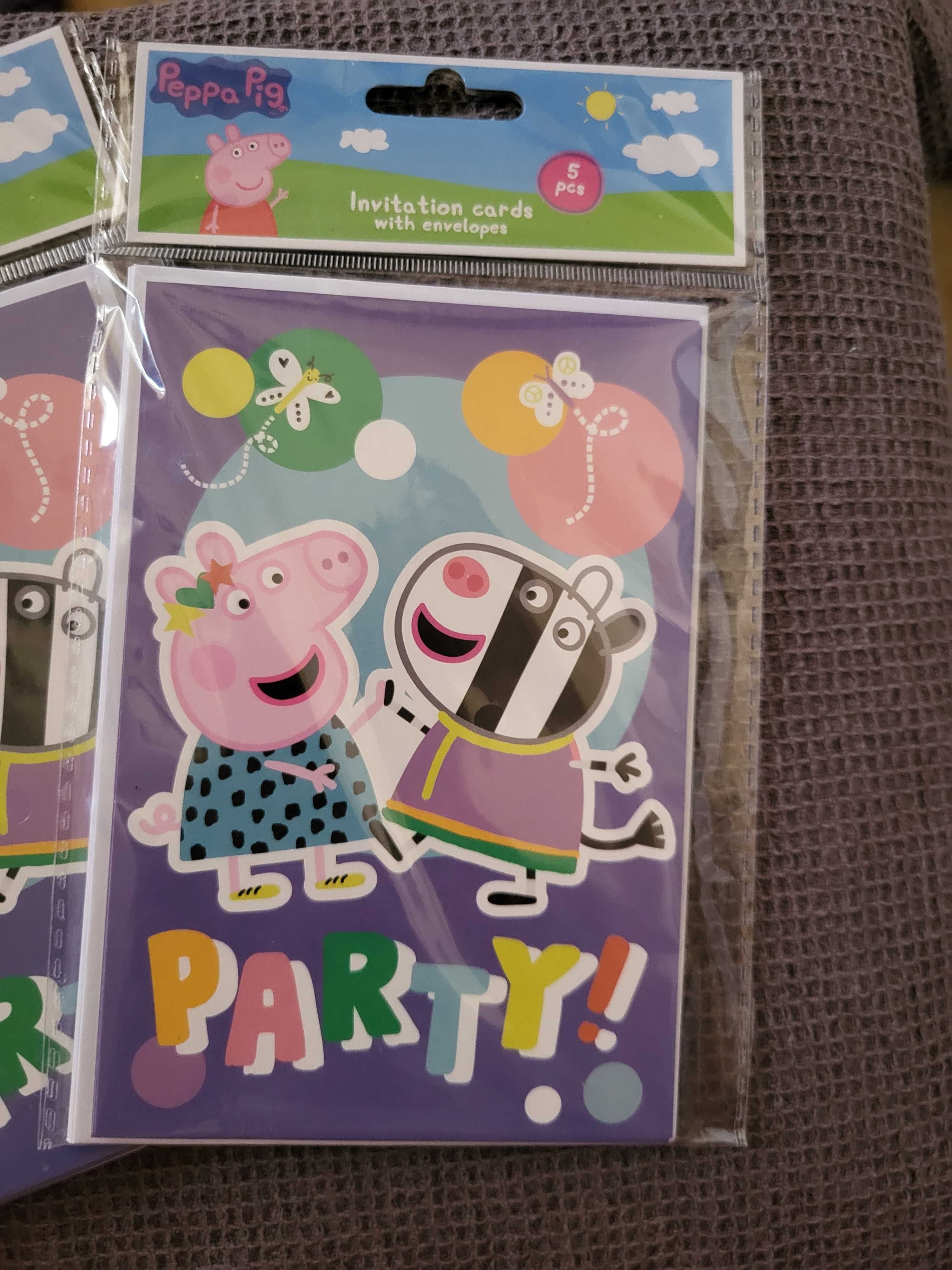 Zaproszenia Urodzinowe  Imprezowe Świnka PEPPA
