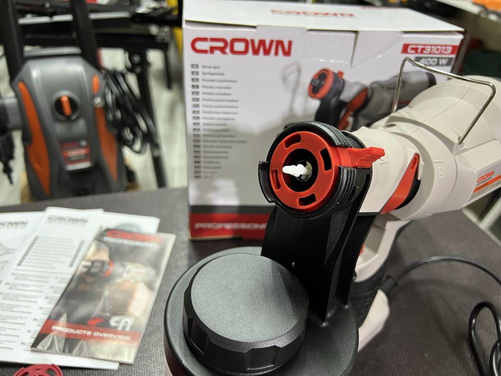Профессиональный Краскопульт Фарбопульт электрический CROWN CT31013