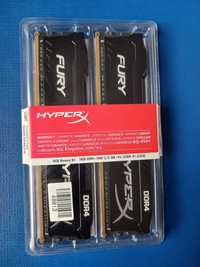 Kingston HyperX 16 GB (2x8GB) DDR4 2400 Fury Black оперативная