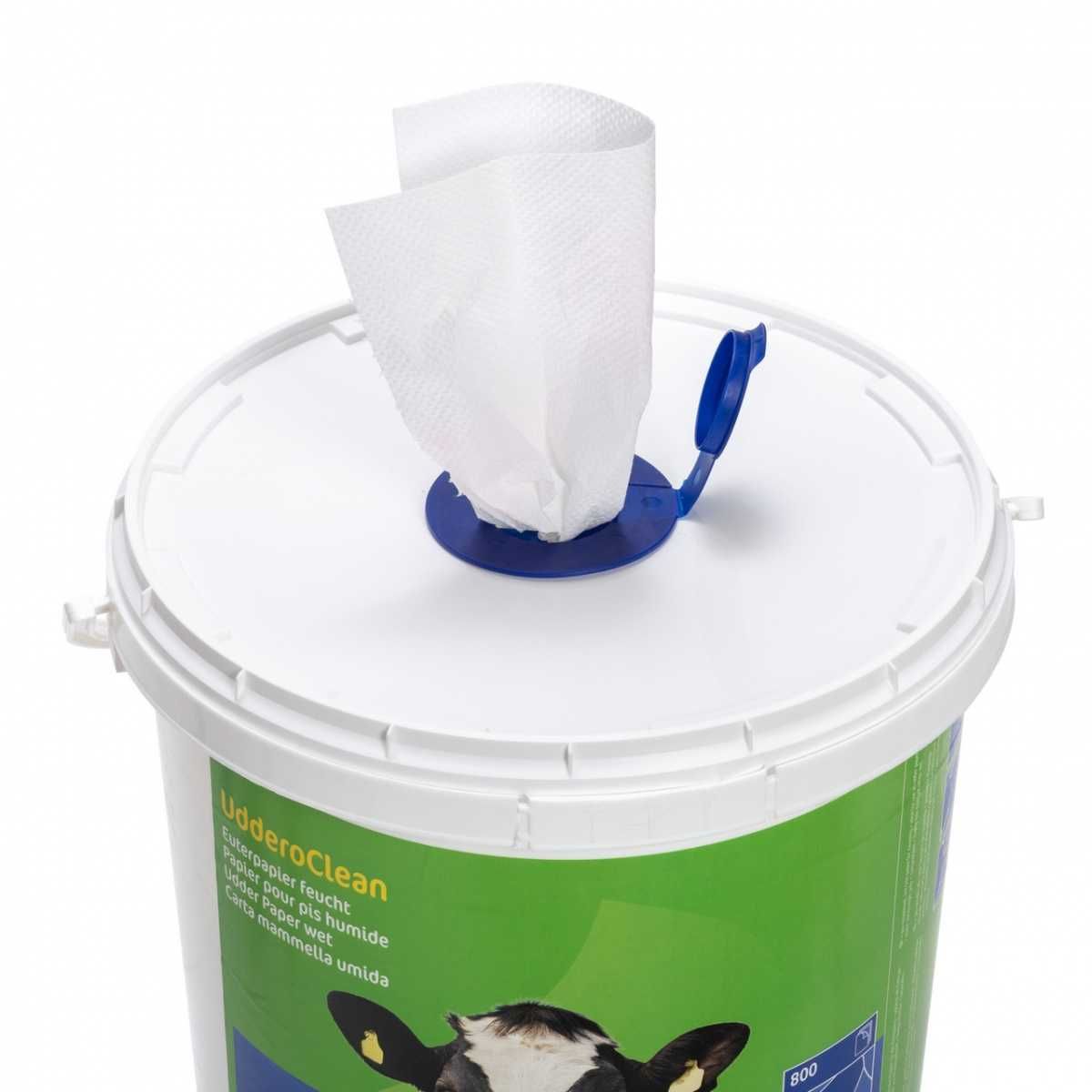 Papier do wymion w wiadrze Uddero Clean, 20 x 20 cm, 800 szt., Kerbl