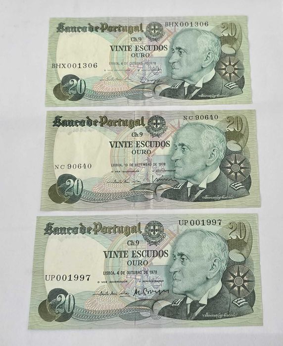 Notas de 20 escudos