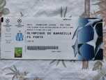Bilhete Marselha FC Porto 2003 liga dos campeões