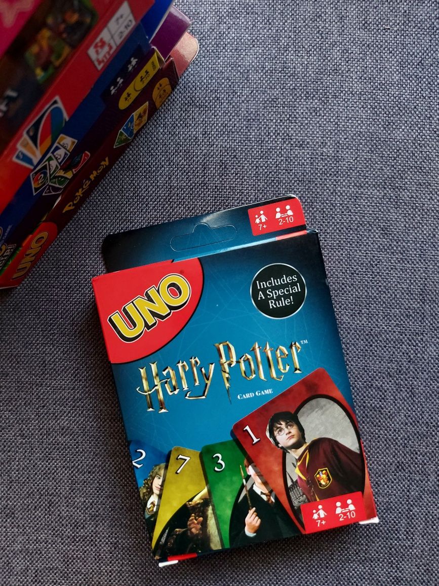 Karty do gry UNO Harry Potter Gra karciana 112 kart Nowe