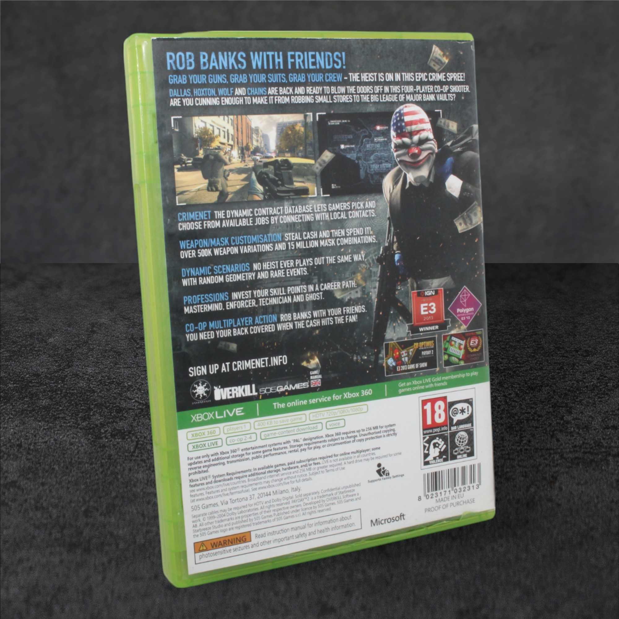 PayDay 2 Xbox 360 GameBAZA