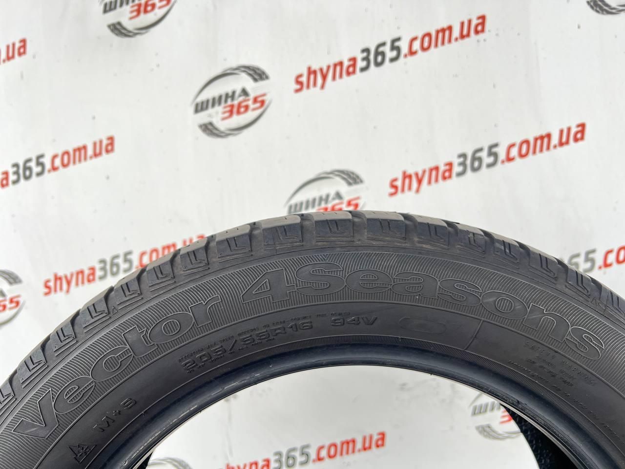 шини бу 205/55 r16 goodyear vector 4 seasons 4mm